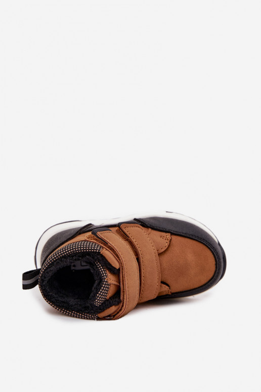 calentamiento Infantil Botas de invierno con sujetadores adhesivos color marrón Nolivine calentamiento Infantil Botas de invierno con sujetadores adhesivos color marrón Nolivine