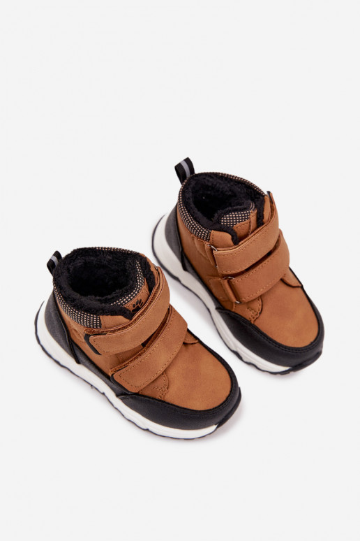 calentamiento Infantil Botas de invierno con sujetadores adhesivos color marrón Nolivine calentamiento Infantil Botas de invierno con sujetadores adhesivos color marrón Nolivine