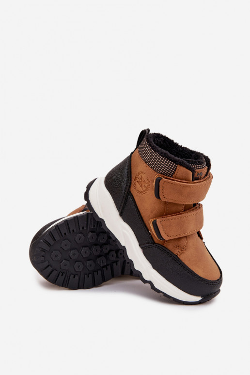 calentamiento Infantil Botas de invierno con sujetadores adhesivos color marrón Nolivine calentamiento Infantil Botas de invierno con sujetadores adhesivos color marrón Nolivine