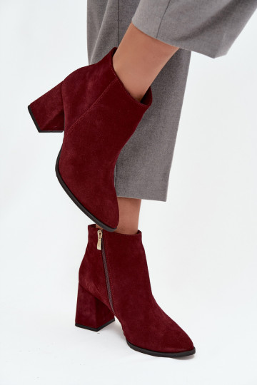 BotasActivadoturalnego de gamuzau Obcas Słupek calentamiento borgoña Zazoo 3128