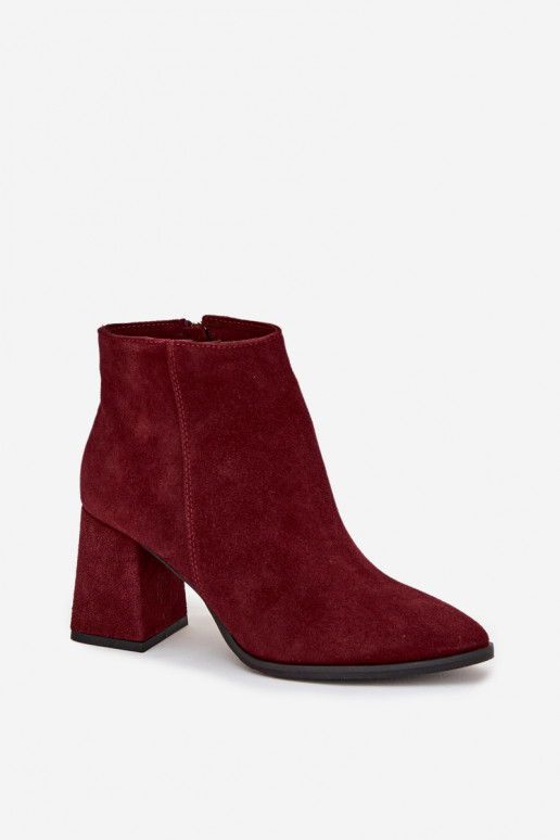 BotasActivadoturalnego de gamuzau Obcas Słupek calentamiento borgoña Zazoo 3128