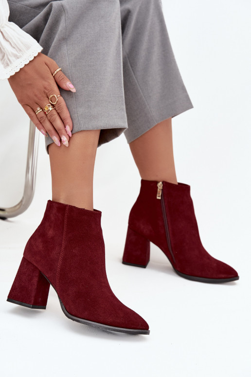 BotasActivadoturalnego de gamuzau Obcas Słupek calentamiento borgoña Zazoo 3128