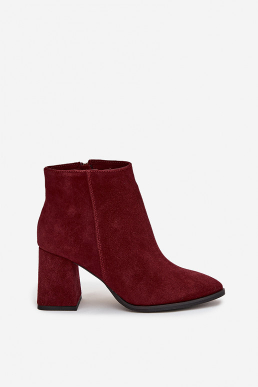 BotasActivadoturalnego de gamuzau Obcas Słupek calentamiento borgoña Zazoo 3128