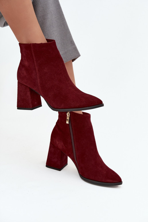 BotasActivadoturalnego de gamuzau Obcas Słupek calentamiento borgoña Zazoo 3128