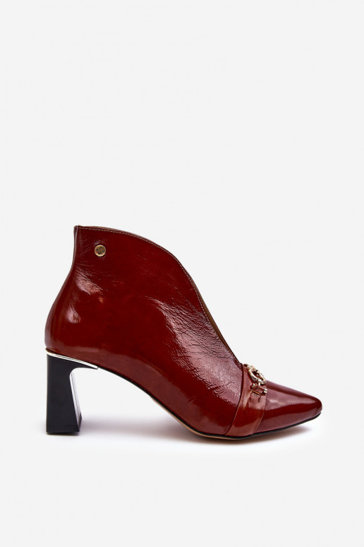 Piel Botas con tacones Tiene queciejka 05262-02 color marrón