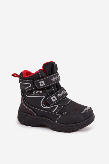 calentamiento botas de nieve para niños zapatos Big Star OO374048 azul oscuro
