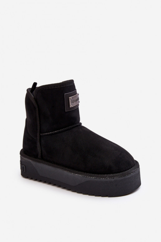 Vegano ENodoodporne Botas de nieve con una plataforma D.Franklin DFSH371004 de color negro