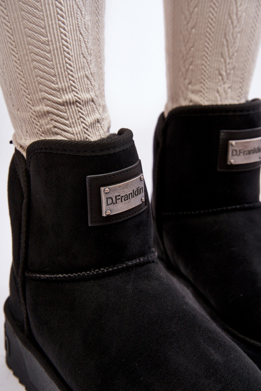 Vegano ENodoodporne Botas de nieve con una plataforma D.Franklin DFSH371004 de color negro