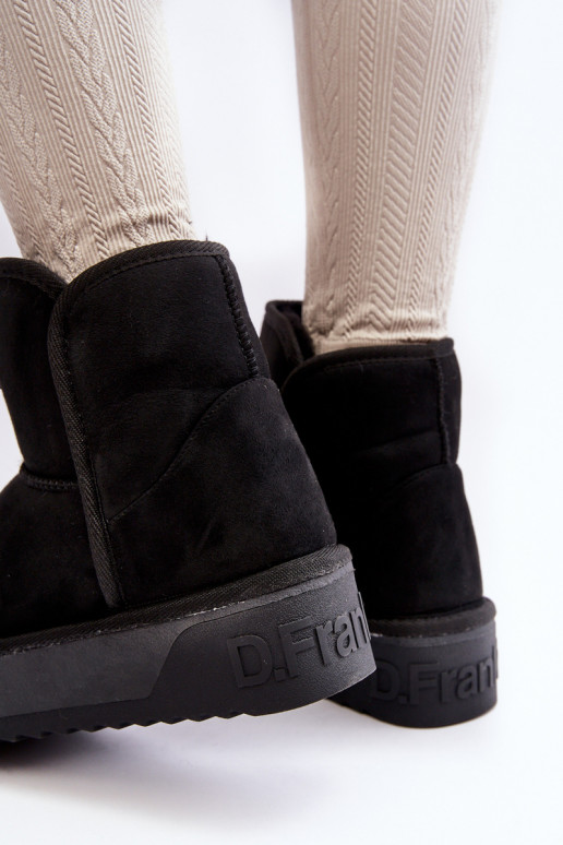 Vegano ENodoodporne Botas de nieve con una plataforma D.Franklin DFSH371004 de color negro