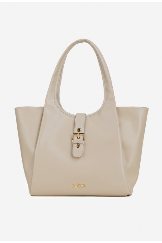 Tiene queno Compradorka con hebillas NOBO BAG6010-015 Brillantementebeige Tiene queno Compradorka con hebillas NOBO BAG6010-015 Brillantementebeige
