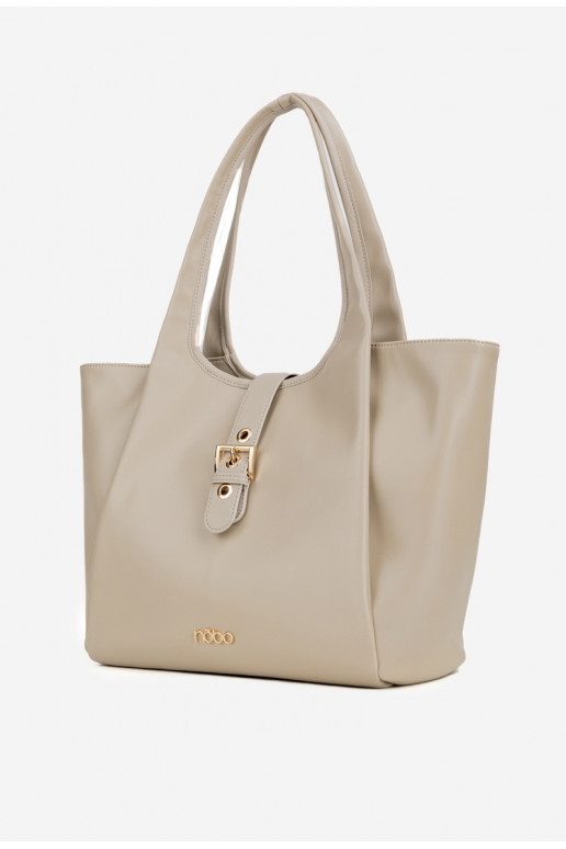 Tiene queno Compradorka con hebillas NOBO BAG6010-015 Brillantementebeige Tiene queno Compradorka con hebillas NOBO BAG6010-015 Brillantementebeige