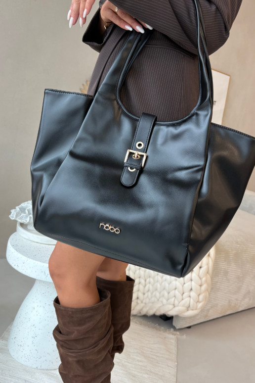 Tiene queno Compradorka con hebillas NOBO BAG6010-020 negro