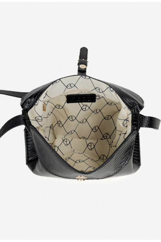 Tiene queno CarteroDrobnym Tłoczeniem NOBO BAG5780-M20 negro