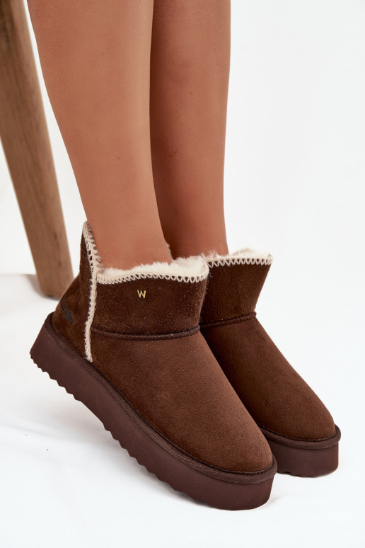 Botas de nieve Femenino con una plataforma ENrangler 20253093.IKU CzekoladoAe