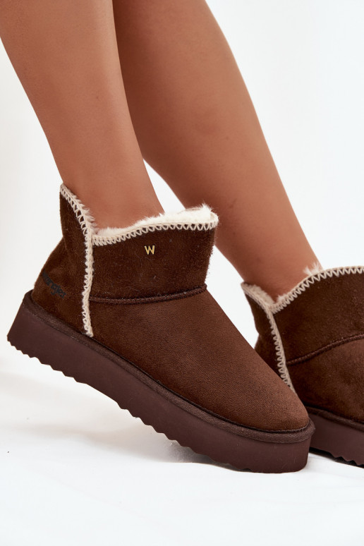 Botas de nieve Femenino con una plataforma ENrangler 20253093.IKU CzekoladoAe