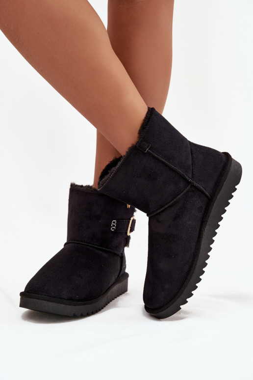 Botas de nieve Femenino con hebillas ENrangler 20253091.25Y de color negro