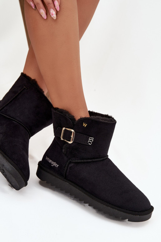 Botas de nieve Femenino con hebillas ENrangler 20253091.25Y de color negro