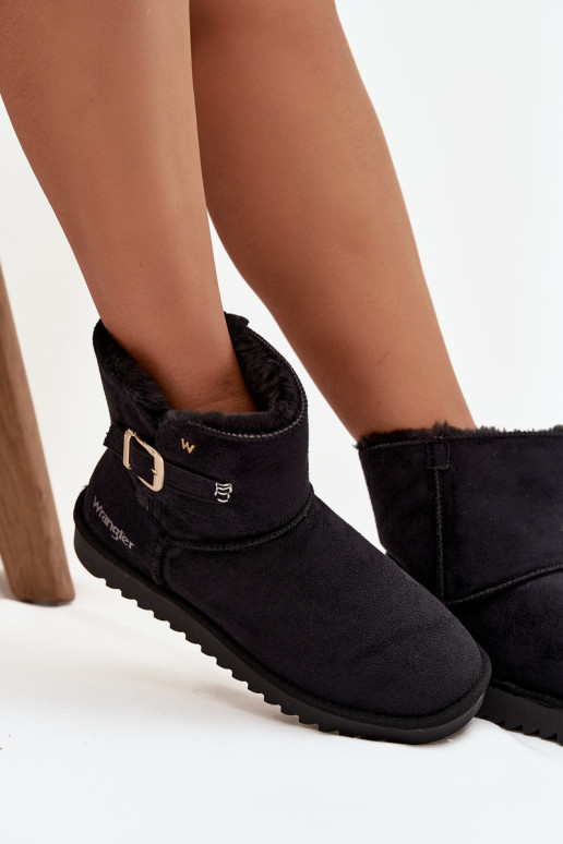 Botas de nieve Femenino con hebillas ENrangler 20253091.25Y de color negro