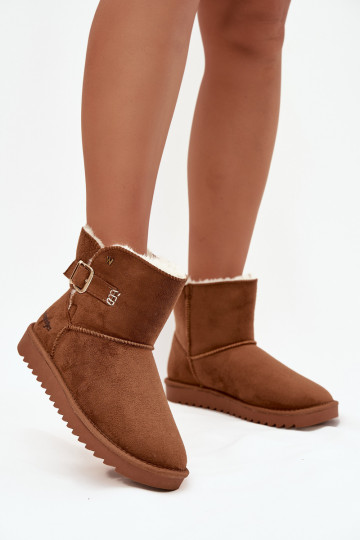 Botas de nieve Femenino con hebillas ENrangler 20253091.37B color marrón