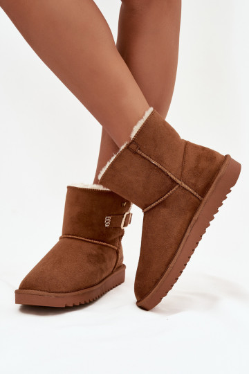 Botas de nieve Femenino con hebillas ENrangler 20253091.37B color marrón 2