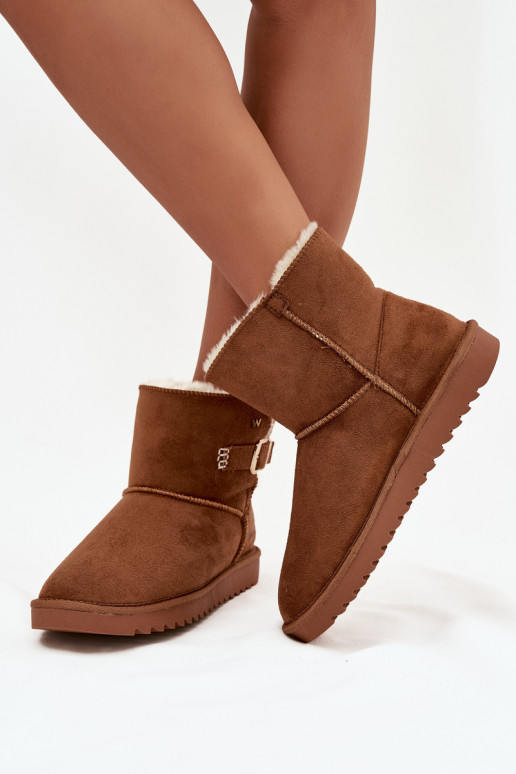 Botas de nieve Femenino con hebillas ENrangler 20253091.37B color marrón