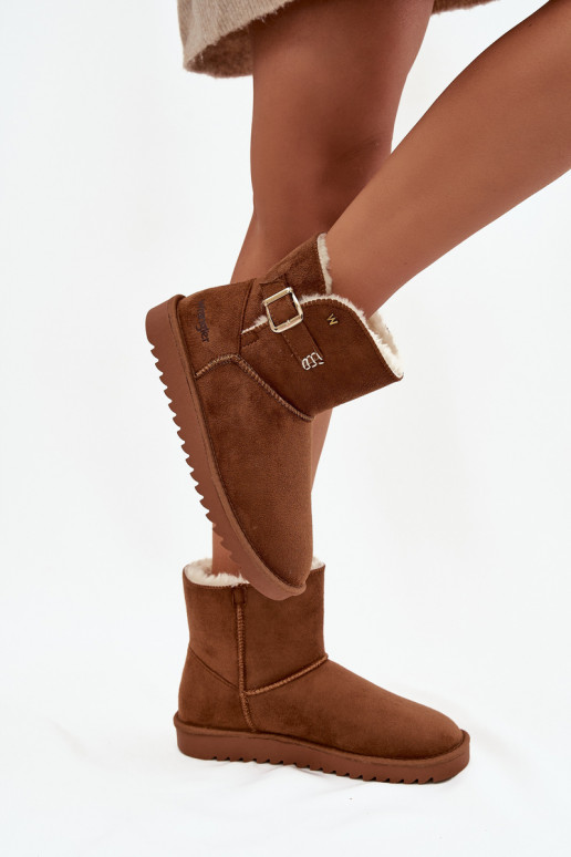 Botas de nieve Femenino con hebillas ENrangler 20253091.37B color marrón