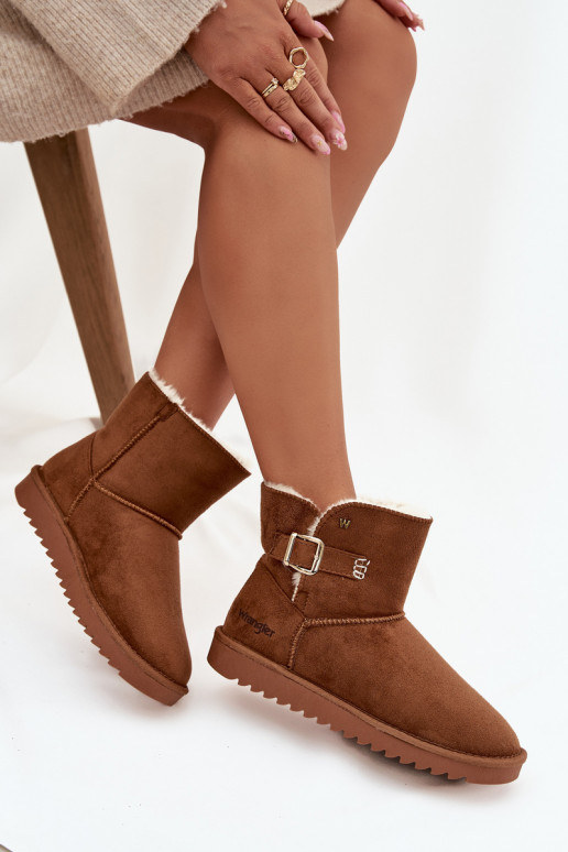 Botas de nieve Femenino con hebillas ENrangler 20253091.37B color marrón