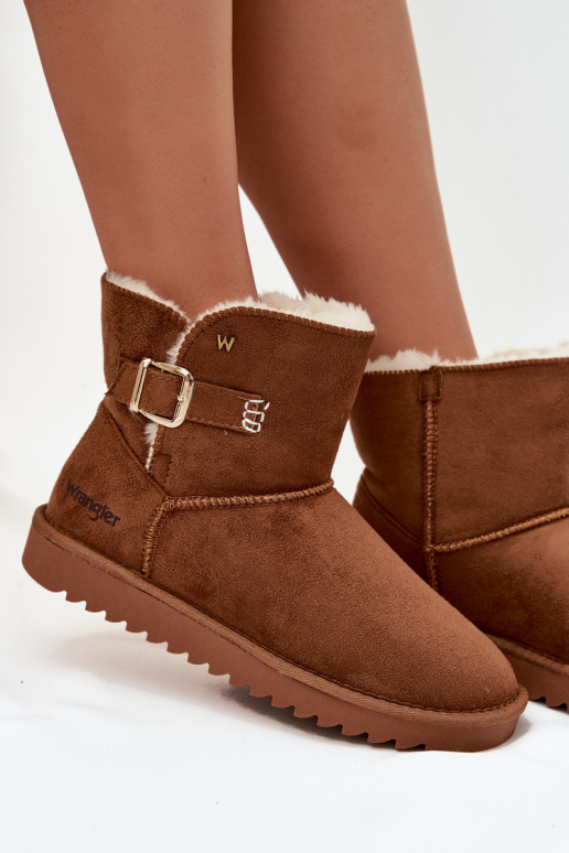 Botas de nieve Femenino con hebillas ENrangler 20253091.37B color marrón