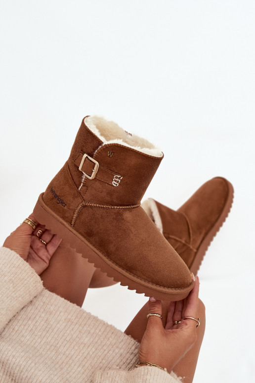 Botas de nieve Femenino con hebillas ENrangler 20253091.37B color marrón