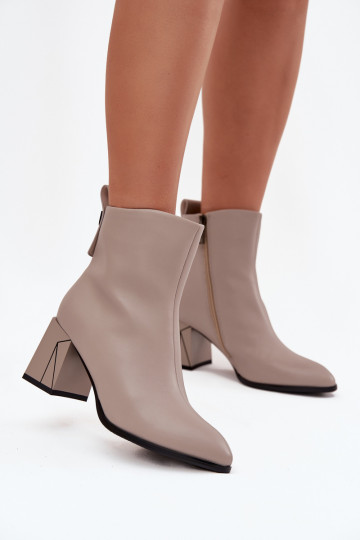 calentamiento Botas con taconesActivadoturalnej Skóry Vinceza 66812 color gris 2