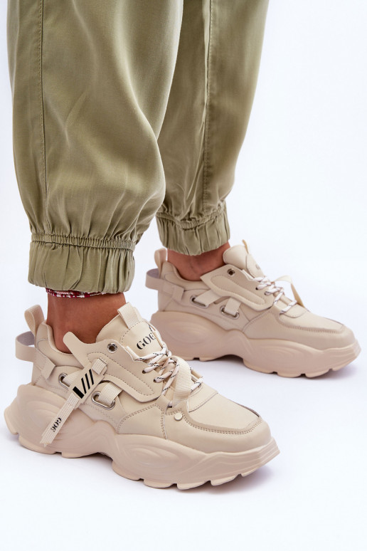 zapatillas Zapatillas modelo zapatos. GOE MM2N4015 beige