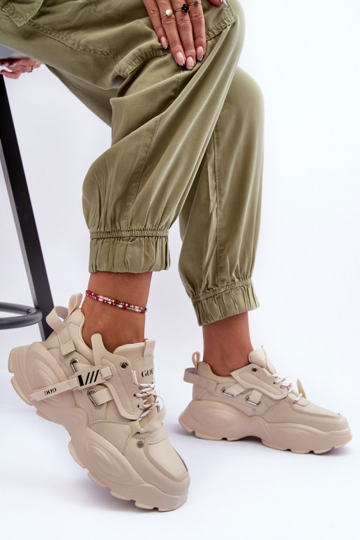 zapatillas Zapatillas modelo zapatos. GOE MM2N4015 beige