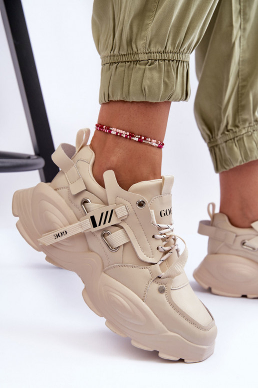 zapatillas Zapatillas modelo zapatos. GOE MM2N4015 beige