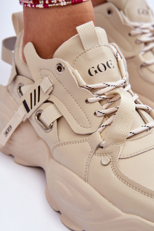 zapatillas Zapatillas modelo zapatos. GOE MM2N4015 beige