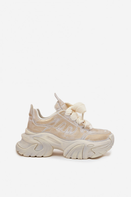 Piel Zapatillas modelo zapatos. Femenino GOE SS2N4009 color dorado