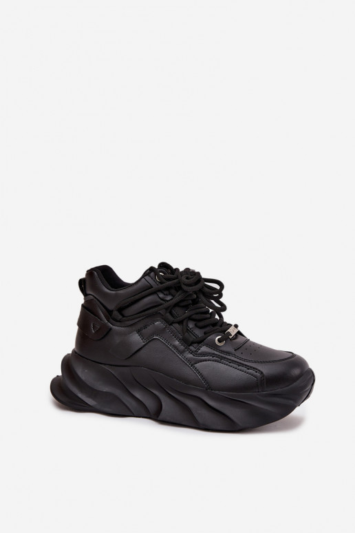 Zapatillas modelo zapatos. Femenino Cuero natural GOE SS2N4036 de color negro