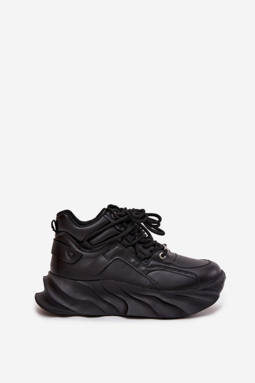 Zapatillas modelo zapatos. Femenino Cuero natural GOE SS2N4036 de color negro