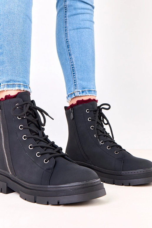 Zapatos de trabajo negros para mujer...