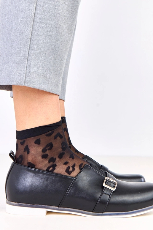 Botines negros para mujer con...