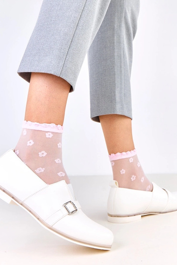 Botines blancos para mujer con plantilla de cuero, Klensi 2