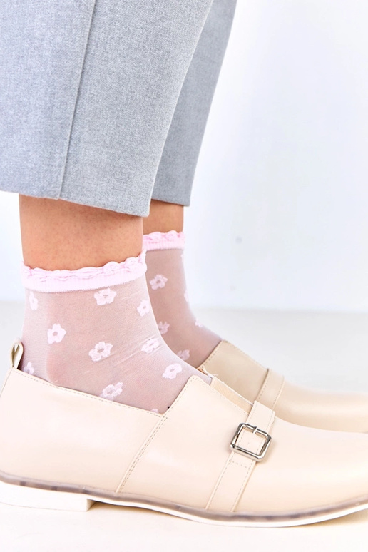 Botines color arena para mujer con...