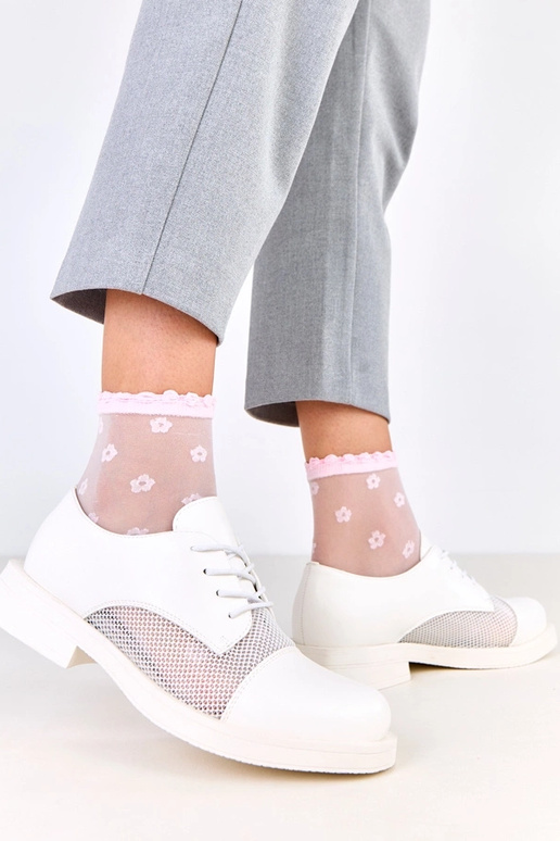 Botines blancos para mujer con...