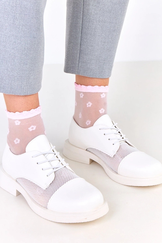 Botines blancos para mujer con...