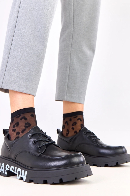 Zapatos de mujer negros con estampado...