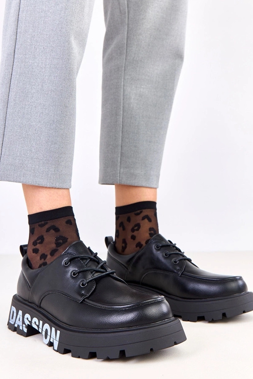 Zapatos de mujer negros con estampado...