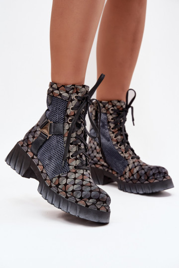 Botas de trabajo de cuero para mujer Tai turiciejka 07072-03 en varios colores 2