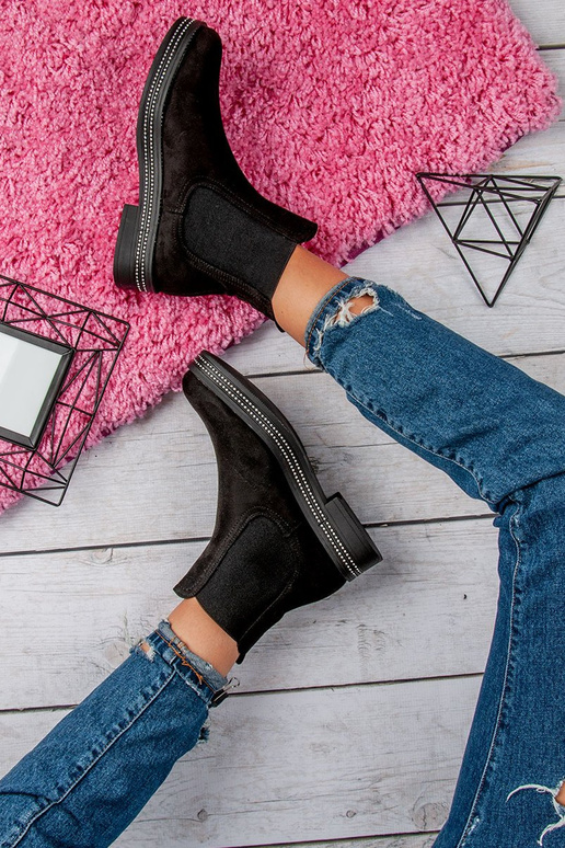 de color negro botas de mujer