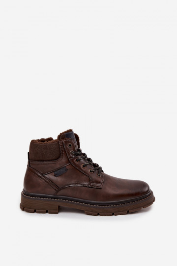 Botas forradas para hombre Wrangler 20253034.IKU color marrón oscuro 2