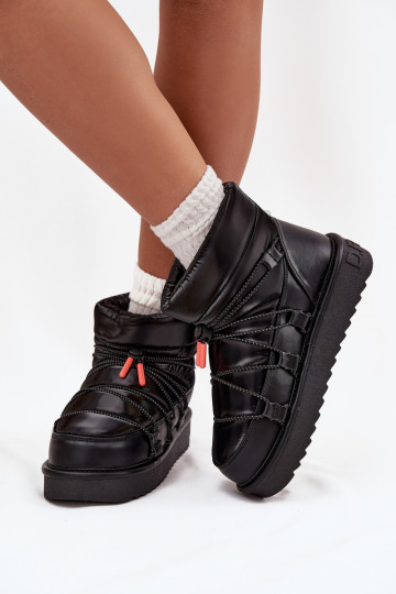 Botas de nieve Femenino con una plataforma D.Franklin DFSH370020 de color negro