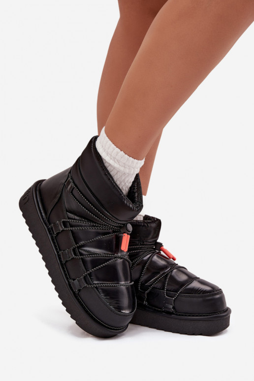 Botas de nieve Femenino con una plataforma D.Franklin DFSH370020 de color negro